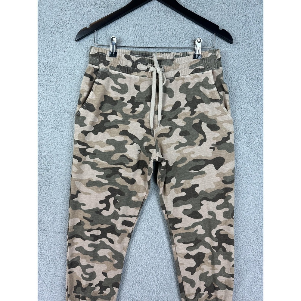 Sundry Pants Womens 0 Camo Joggers Made in USA Green Beige Drawstring Casual